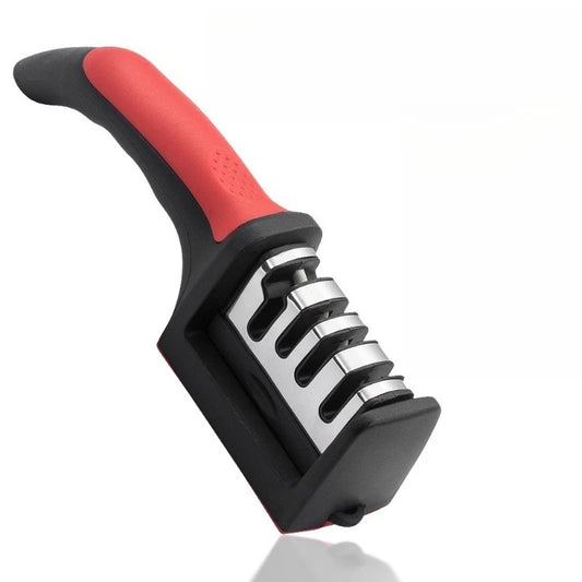 Knife Sharpener - Handheld, Fast Grinding Stone, Kitchen New Model, Multi-functional, Three-section Knife Sharpening Tool