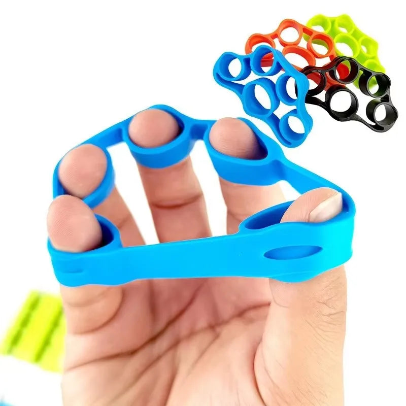 1/2/3/4/8pcs Hand Gripper Silicone Finger Expander Exercise Hand Grip Wrist Strength Trainer Finger Exerciser Resistance Bands