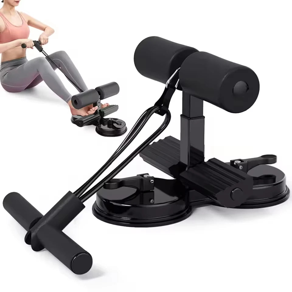 Sit up assist device, home fitness equipment, abdominal compression device, suction cup type multifunctional exercise equipment