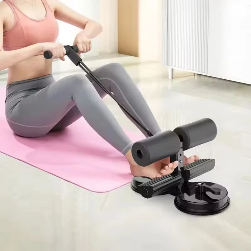 Sit up assist device, home fitness equipment, abdominal compression device, suction cup type multifunctional exercise equipment