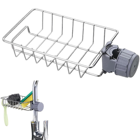 Kitchen Sink Drain Rack Sponge Storage Flexible Faucet Holder Soap Drainer Towel Rack Shelf Organizer Kitchen Accessories