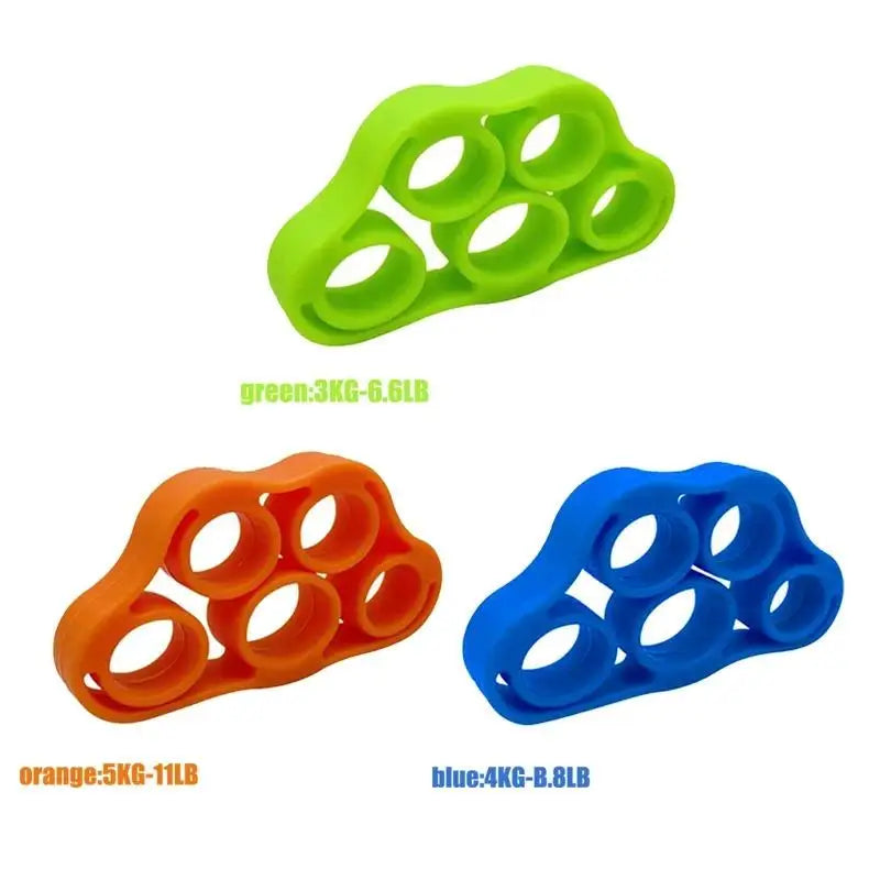 1/2/3/4/8pcs Hand Gripper Silicone Finger Expander Exercise Hand Grip Wrist Strength Trainer Finger Exerciser Resistance Bands