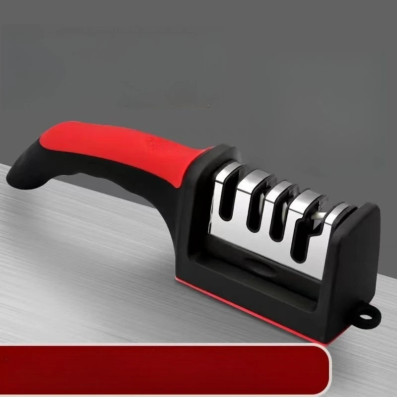 Knife Sharpener - Handheld, Fast Grinding Stone, Kitchen New Model, Multi-functional, Three-section Knife Sharpening Tool