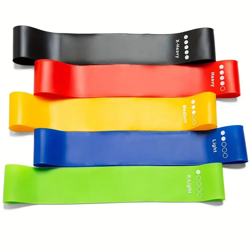 Yoga Sport Exercise Elastic Fitness Bands Ideal For Home 5 Different Levels Resistance Bands Pilates Crossfit Workout Equipment