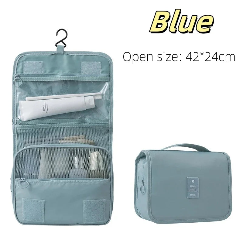 High Quality Travel Makeup Bag Waterproof Toiletries Organizer  Women Neceser Bathroom Hook Wash Pouch Hook Makeup Storage Bag