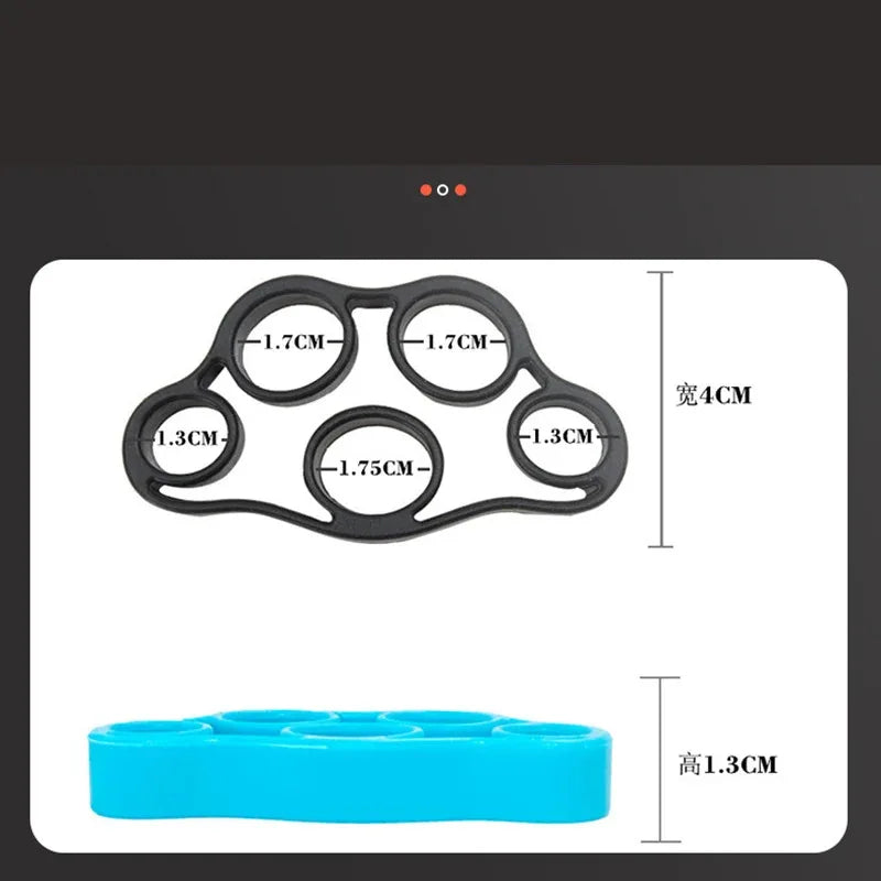 1/2/3/4/8pcs Hand Gripper Silicone Finger Expander Exercise Hand Grip Wrist Strength Trainer Finger Exerciser Resistance Bands