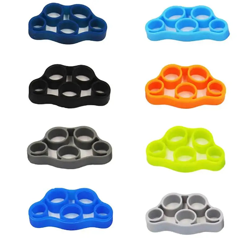 1/2/3/4/8pcs Hand Gripper Silicone Finger Expander Exercise Hand Grip Wrist Strength Trainer Finger Exerciser Resistance Bands
