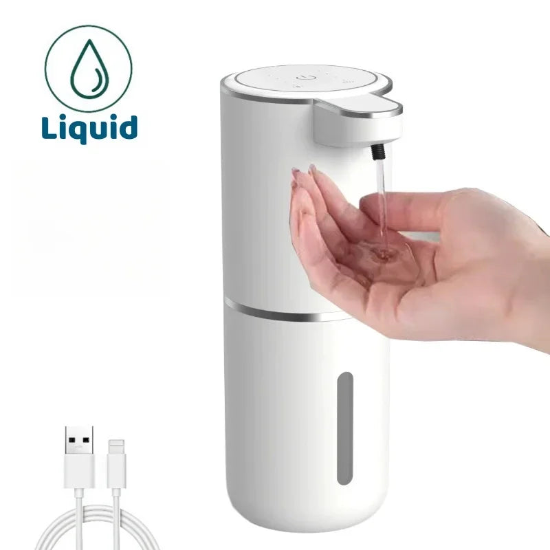 Smart Sensor Soap Dispenser for Kitchen, Automatic Touchless Foam Liquid Dispenser with Rechargeable, Bathroom Sink, Restaurant